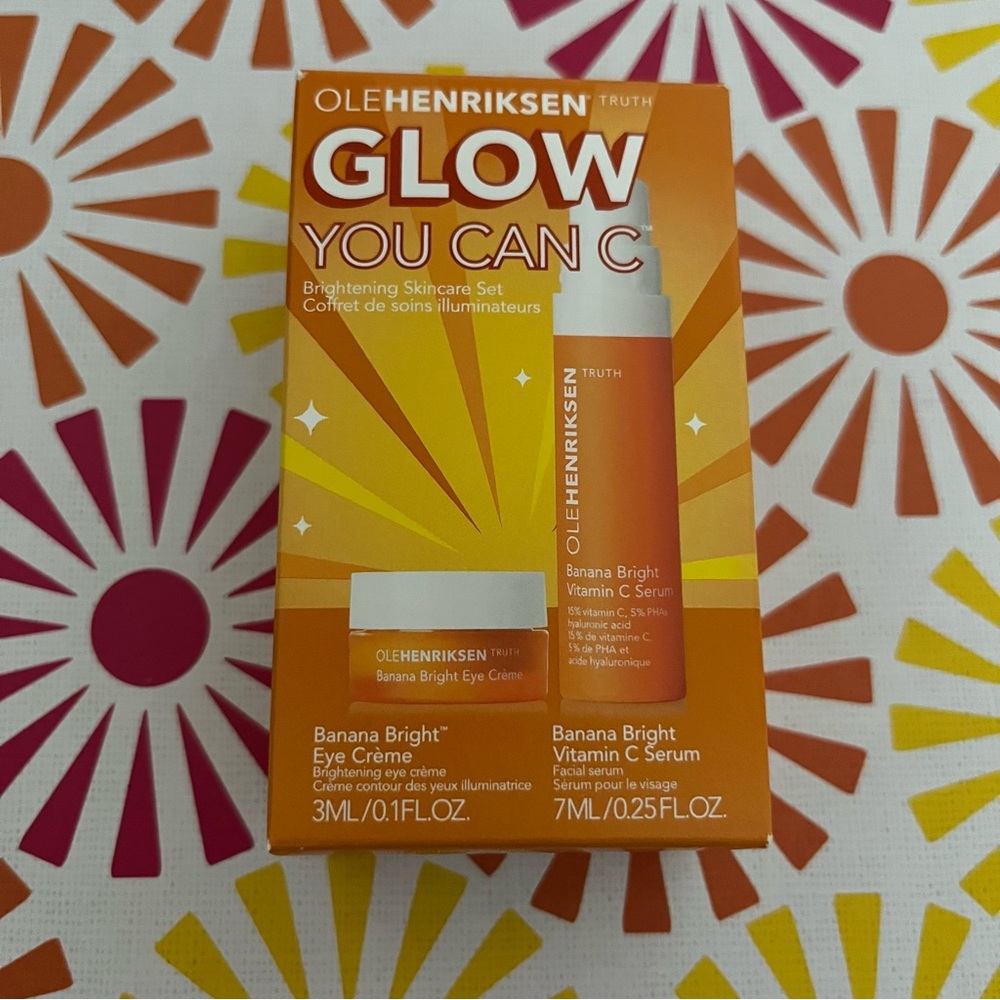 Ole Henriksen glow you can c banana bright eye cream + vitamin c serum. New.